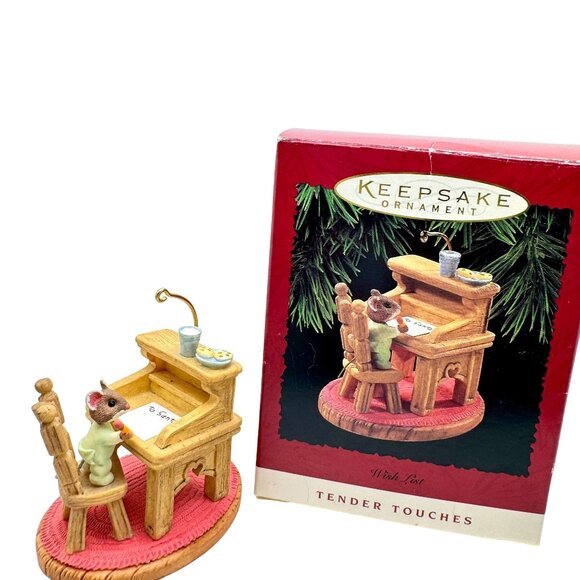 Hallmark 1995 Keepsake Ornament Wish List By Tender Touches QX5859 Vintage - Picture 1 of 10